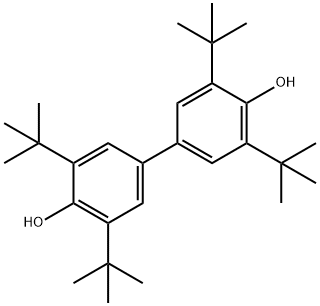 3,3',5,5'-TETRA(TERT-BUTYL)[1,1'-BIPHENYL]-4,4'-DIOL Struktur