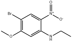 4-Bromo-N-ethyl-5-methoxy-2-nitroaniline Struktur