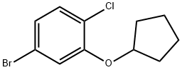 4-Bromo-1-chloro-2-(cyclopentyloxy)benzene Struktur