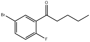 1-(5-Bromo-2-fluorophenyl)pentan-1-one Struktur