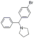 1-((4-Bromophenyl)(phenyl)methyl)pyrrolidine Struktur