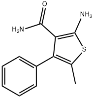 2-amino-5-methyl-4-phenylthiophene-3-carboxamide Struktur