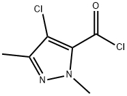 1H-Pyrazole-5-carbonyl chloride, 4-chloro-1,3-dimethyl- (9CI) Struktur