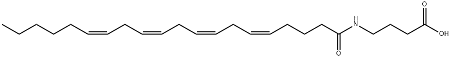 4-[[(5Z,8Z,11Z,14Z)-1-OXO-5,8,11,14-EICOSATETRAENYL]AMINO]BUTANOIC ACID Struktur