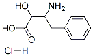 3-amino-2-hydroxy-4-phenylbutyric acid hydrochloride Struktur