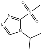 4H-1,2,4-Triazole, 4-(1-methylethyl)-3-(methylsulfonyl)- Struktur