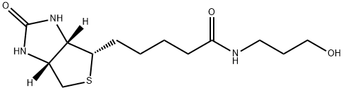 1H-Thieno[3,4-d]iMidazole-4-pentanaMide, hexahydro-N-(3-hydroxypropyl)-2-oxo-, (3aS,4S,6aR)- Struktur