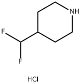 Piperidine, 4-(difluoromethyl)-, hydrochloride (1:1) Struktur