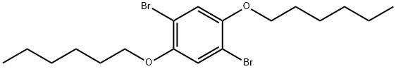 1,4-DIBROMO-2,5-DI(HEXYLOXY)BENZENE Struktur