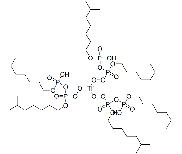 Tris-(diisooctylpyrophosphateoxy)-titanate Struktur