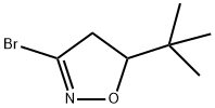 3-BroMo-5-tert-butyl-4,5-dihydro-isoxazole Struktur