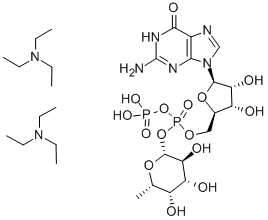 GDP-BETA-L-FUCOSE BIS(TRIETHYLAMMONIUM) SALT Struktur