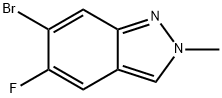 6-Bromo-5-fluoro-2-methyl-2H-indazole Struktur