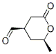 2H-Pyran-4-carboxaldehyde, tetrahydro-2-methyl-6-oxo-, cis- (9CI) Struktur