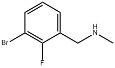 1-BroMo-2-fluoro-3-(MethylaMinoMethyl)benzene Struktur