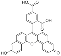 5(6)-CARBOXYNAPHTHOFLUORESCEIN Struktur