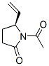 2-Pyrrolidinone, 1-acetyl-5-ethenyl-, (S)- (9CI) Struktur