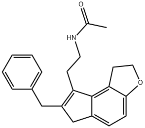 N-[2-(7-Benzyl-1,6-dihydro-2H-indeno[5,4-b]furan-8-yl)-ethyl]acetaMide Struktur