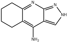 4-AMINO-5,6,7,8-TETRAHYDRO-2H-PYRAZOLO[3,4-B]QUINOLINE Struktur