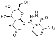 2-AMINOPHTHALYLHYDRAZIDO-N-ACETYL-B-D-GLUCOSAMINIDE Struktur