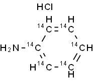 ANILINE HYDROCHLORIDE, [14C(U)] Struktur