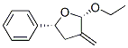Furan, 2-ethoxytetrahydro-3-methylene-5-phenyl-, cis- (9CI) Struktur