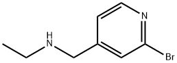 (2-Bromo-pyridin-4-ylmethyl)-ethyl-amine Struktur