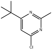 4-(tert-butyl)-6-chloro-2-methylpyrimidine Struktur