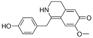 2,3,4,6-Tetrahydroisoquinolin-6-one, 1-[4-hydroxybenzyl]-7-methoxy- Struktur