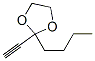 1,3-Dioxolane,  2-butyl-2-ethynyl- Struktur