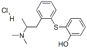 2-[2-(2-dimethylaminopropyl)phenyl]sulfanylphenol hydrochloride Struktur