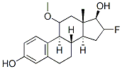 11-methoxy-16-fluoroestradiol Struktur