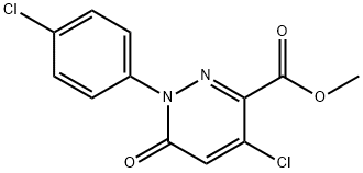 METHYL 4-CHLORO-1-(4-CHLOROPHENYL)-6-OXO-1,6-DIHYDRO-3-PYRIDAZINECARBOXYLATE Struktur