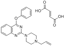 2-(4-Allyl-1-piperazinyl)-4-phenoxyquinazoline fumarate Struktur