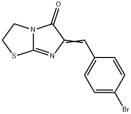 Imidazo(2,1-b)thiazol-5(6H)-one, 2,3-dihydro-6-((4-bromophenyl)methyle ne)- Struktur