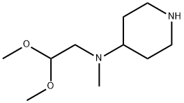 (2,2-Dimethoxy-ethyl)-methyl-piperidin-4-yl-amine Struktur