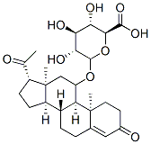 11-hydroxyprogesterone 11-glucuronide Struktur