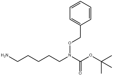 (5-Aminopentyl)(phenylmethoxy)carbamic acid tert-butyl ester Struktur