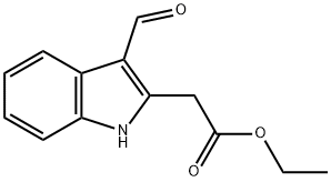 ETHYL (3-FORMYL-1H-INDOL-2-YL)ACETATE Struktur