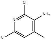 2,6-Dichloro-4-methyl-3-aminopyridine Struktur