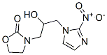 3-(2-hydroxy-3-(2-nitro-1H-imidazol-1-yl)propyl)-2-oxazolidinone Struktur