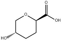 2H-Pyran-2-carboxylicacid,tetrahydro-5-hydroxy-,trans-(9CI) Struktur