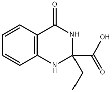 2-Quinazolinecarboxylic  acid,  2-ethyl-1,2,3,4-tetrahydro-4-oxo- Struktur