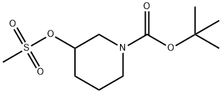 N-BOC-3-MESYLOXYPIPERIDINE Struktur