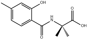 Alanine,  N-(2-hydroxy-4-methylbenzoyl)-2-methyl- Struktur