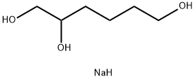 1,2,6-Tri(sodiooxy)hexane Struktur