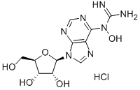 6-(1-HYDROXYGUANIDINO)PURINE RIBOSIDE*HY DROCHLORIDE Struktur