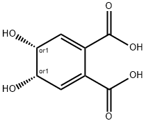 1,2-DICARBOXY-CIS-4,5-DIHYDROXYCYCLOHEXA-2,6-DIENE Struktur