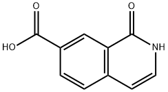 7-Carboxy-1-hydroxyisoquinoline, 7-Carboxy-1-hydroxy-2-azanaphthalene Struktur