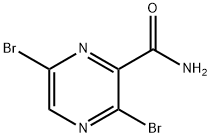 3,6-dibroMopyrazine-2-carboxaMide Struktur